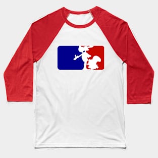 Rocky and Bullwinkle MLB parody Baseball T-Shirt